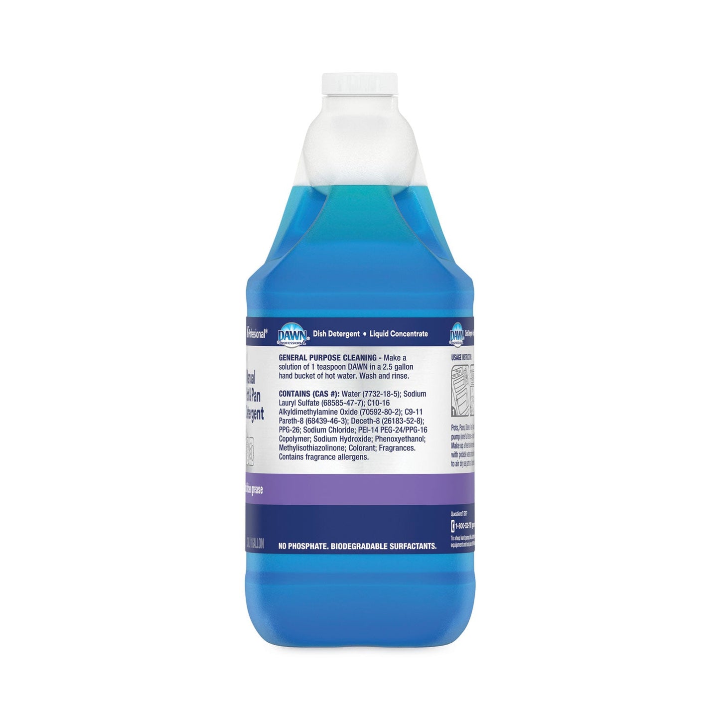 Dawn Manual Pot/Pan Dish Detergent, Original, 4/Carton
