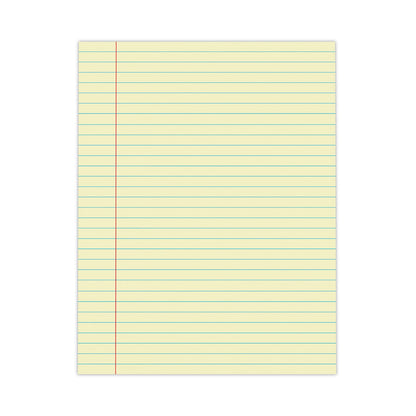 Universal Glue Top Pads, Wide/Legal Rule, 50 Canary-Yellow 8.5 x 11 Sheets, Dozen