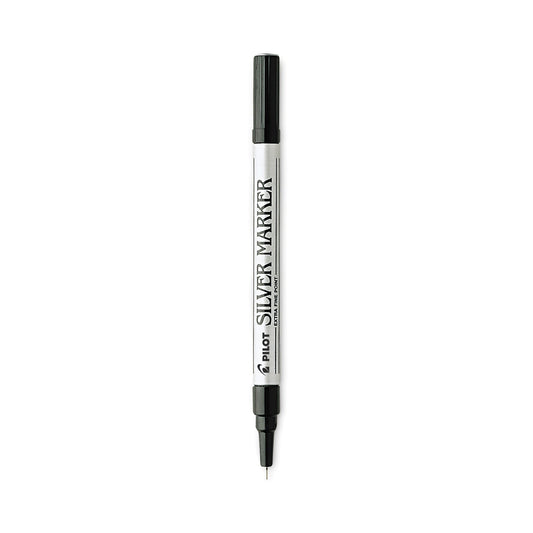 Pilot Creative Art and Crafts Marker, Extra-Fine Brush Tip, Silver