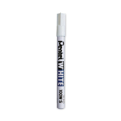 Pentel White Permanent Marker, Fine Bullet Tip, White