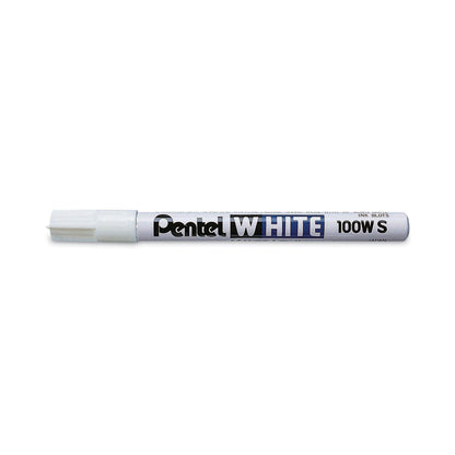 Pentel White Permanent Marker, Fine Bullet Tip, White
