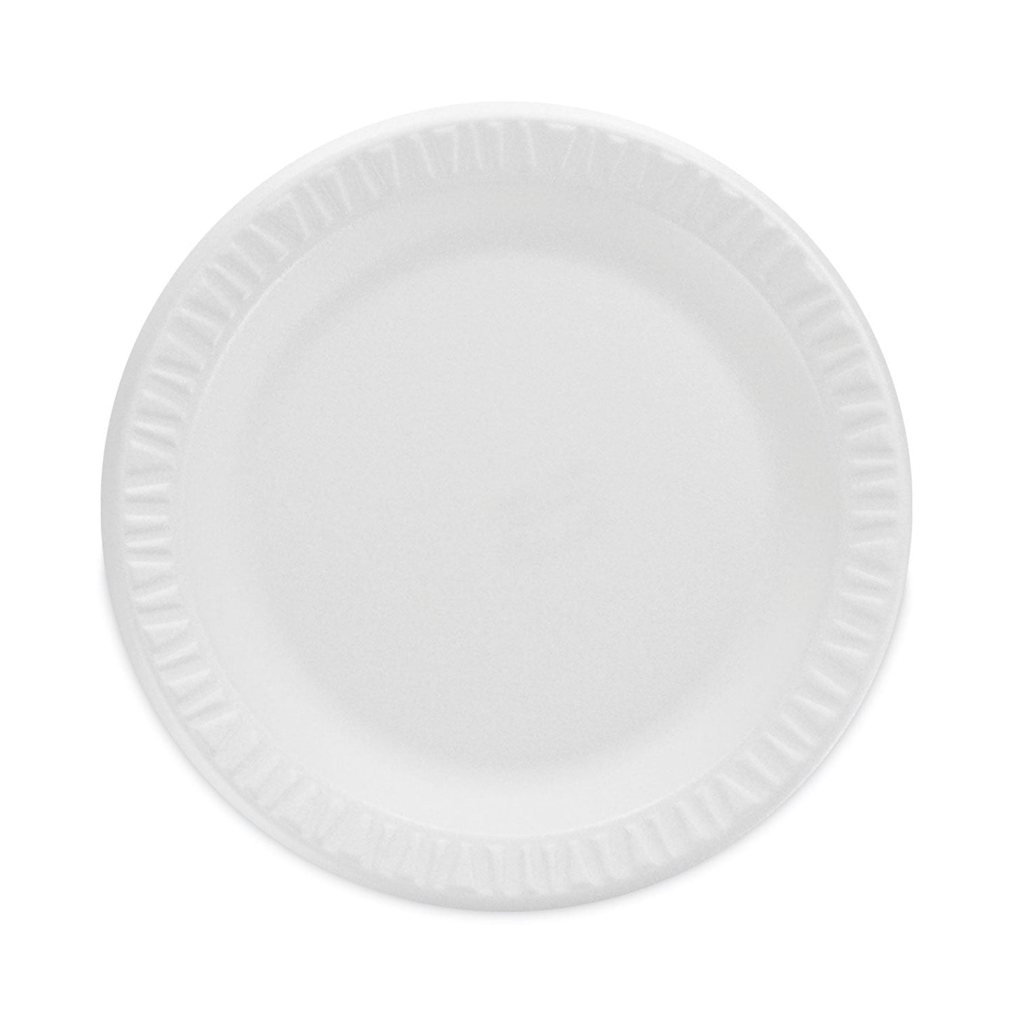 Dart Concorde Non-Laminated Foam Plate, 9" dia, 125/Pack, 4 Packs/Carton