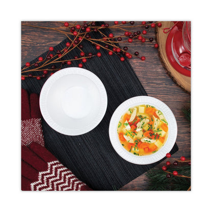 Dart Concorde Non-Laminated Foam Bowl, 12 oz, White, 125/Pack, 8 Packs/Carton