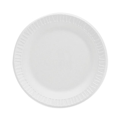 Dart Concorde Non-Laminated Foam Plate, 6" dia, White,125/Pack, 8 Packs/Carton