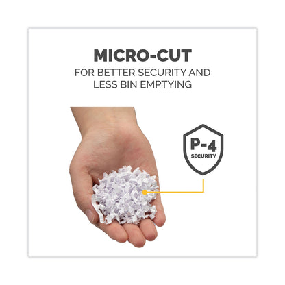 Fellowes Powershred LX200 Micro-Cut Shredder, 12 Manual Sheet Capacity, White