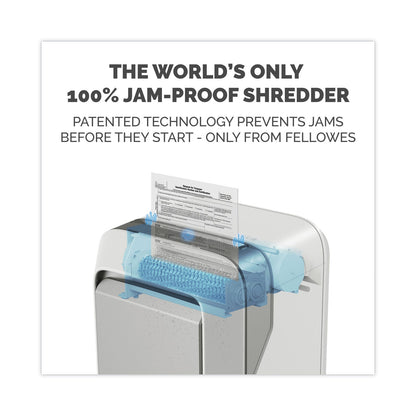 Fellowes Powershred LX210 Micro-Cut Shredder, 16 Manual Sheet Capacity, White