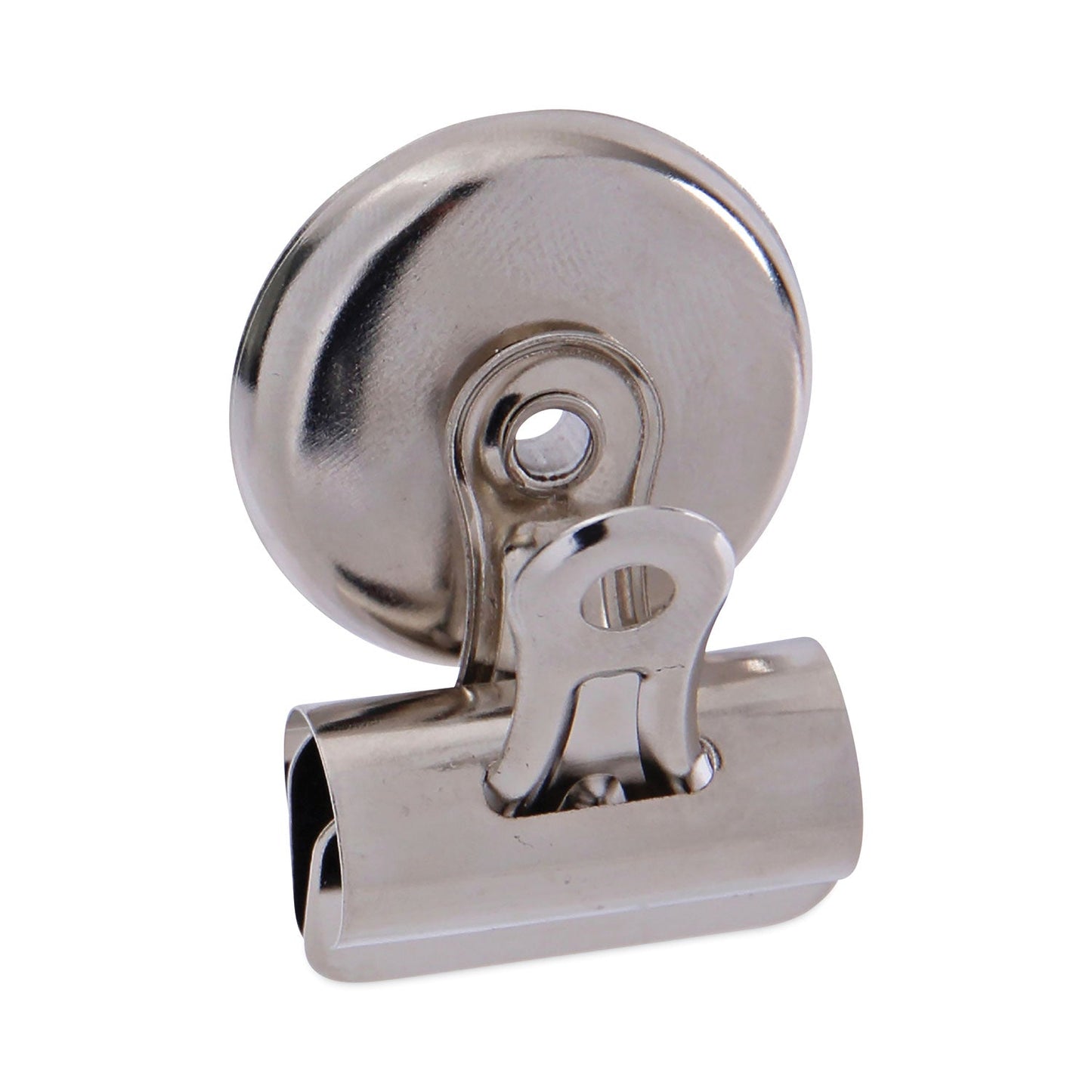Universal Bulldog Magnetic Clips, Small, Nickel, 18/Pack