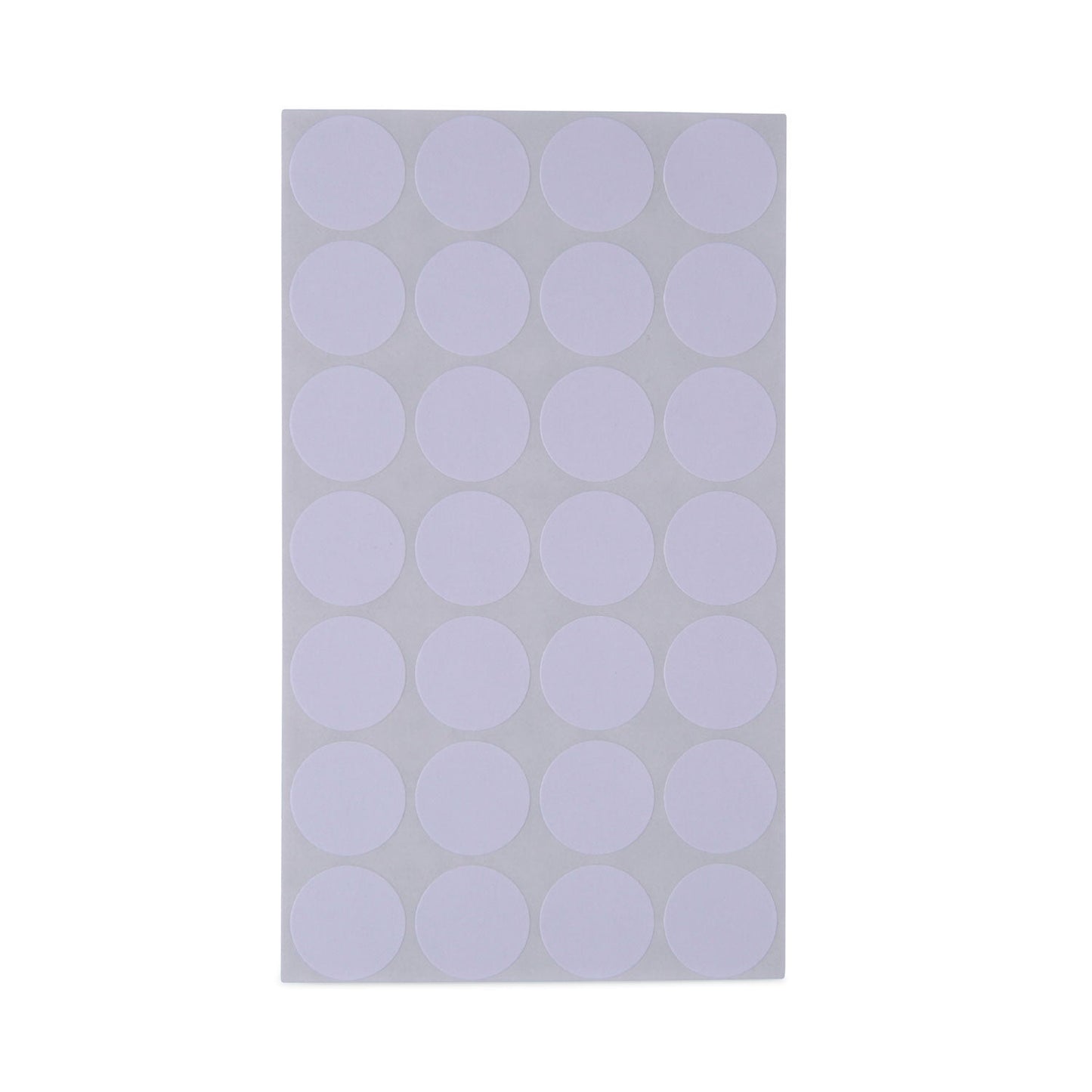Universal Self-Adhesive Removable Color-Coding Labels, 0.75" dia, White, 28/Sheet, 36 Sheets/Pack