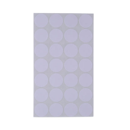 Universal Self-Adhesive Removable Color-Coding Labels, 0.75" dia, White, 28/Sheet, 36 Sheets/Pack