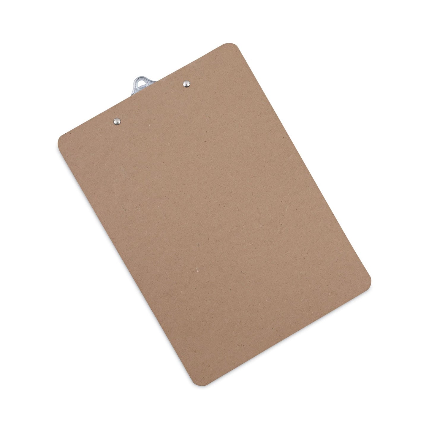 Universal Hardboard Clipboard, 1.25" Clip Capacity, Holds 8.5 x 11 Sheets, Brown, 3/Pack