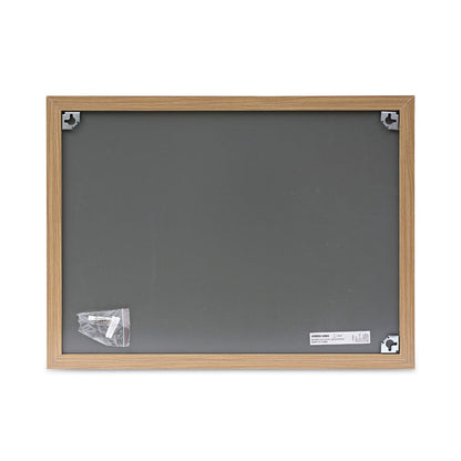 Universal Cork Board with Oak Style Frame, 24 x 18, Natural, Oak-Finished Frame