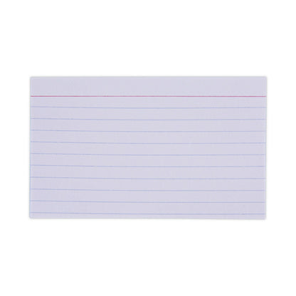 Universal Ruled Index Cards, 3 x 5, White, 100/Pack