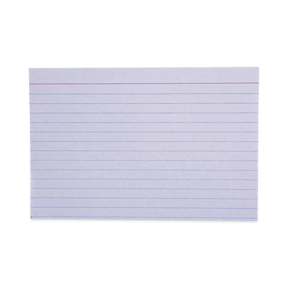 Universal Ruled Index Cards, 4 x 6, White, 100/Pack