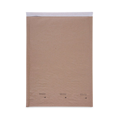 Universal Natural Self-Seal Cushioned Mailer, #5, Barrier Bubble Air Cell Cushion, Self-Adhesive Closure, 10.5 x 16, Kraft, 80/Carton