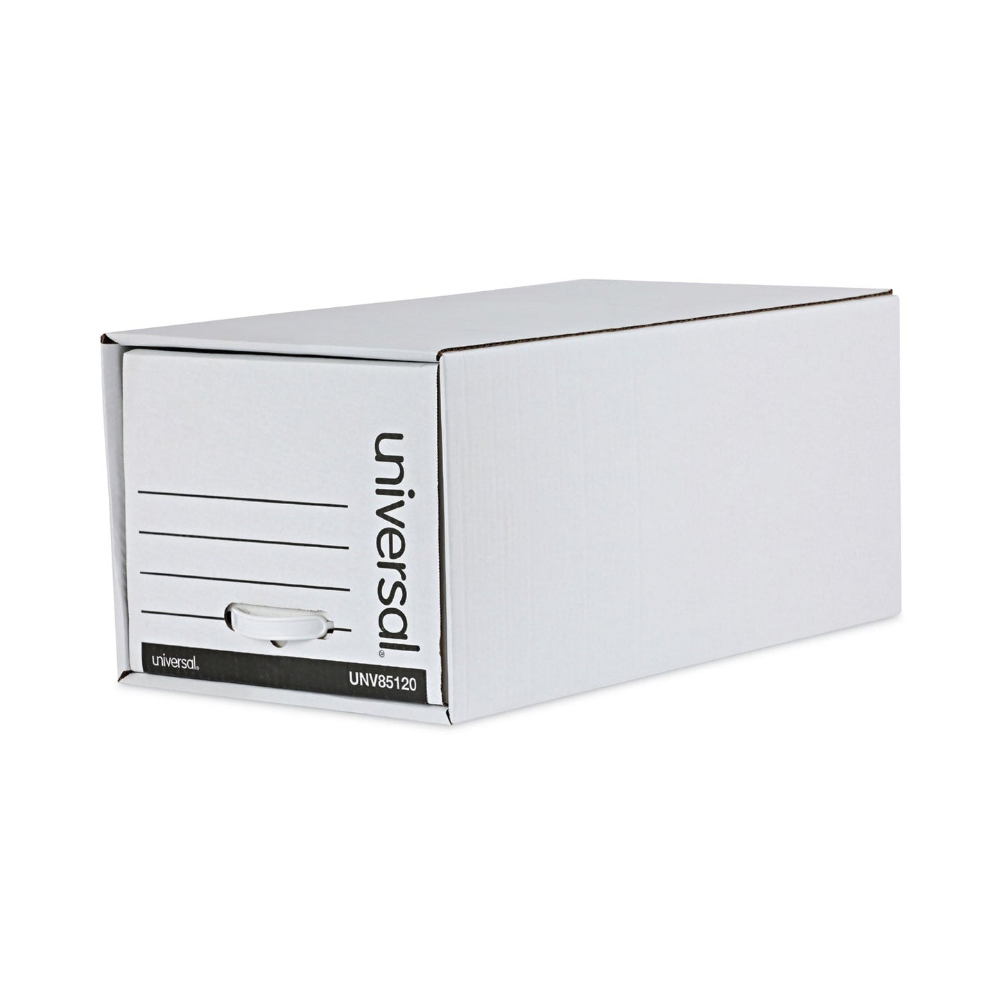 Universal Economy Storage Drawer Files, Letter Files, White, 6/Carton