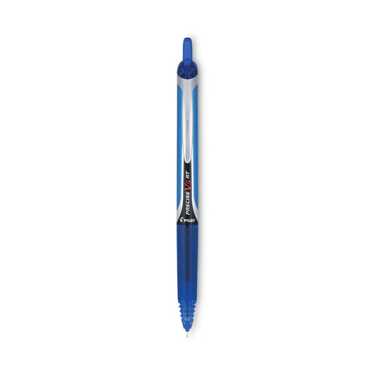 Pilot Precise V5RT Roller Ball Pen, Retractable, Extra-Fine 0.5 mm, Blue Ink, Blue Barrel