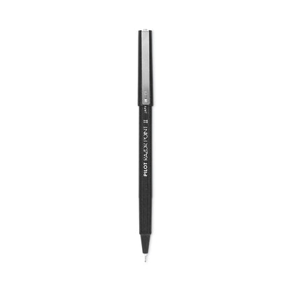 Pilot Razor Point II Super Fine Line Porous Point Pen, Stick, Extra-Fine 0.2 mm, Black Ink, Black Barrel, Dozen