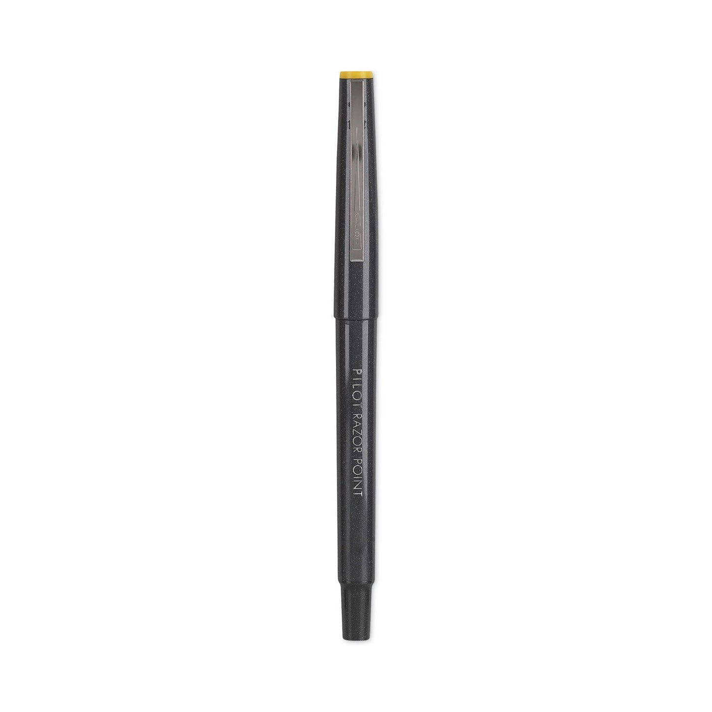 Pilot Razor Point Fine Line Porous Point Pen, Stick, Extra-Fine 0.3 mm, Black Ink, Black Barrel, Dozen