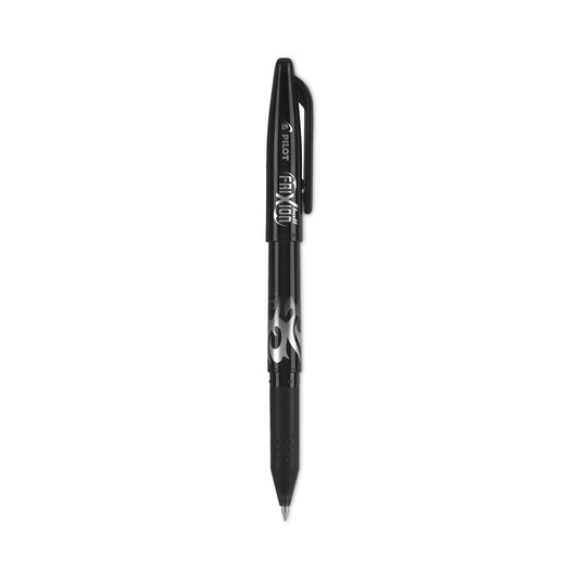 Pilot FriXion Ball Erasable Gel Pen, Stick, Fine 0.7 mm, Black Ink, Black Barrel