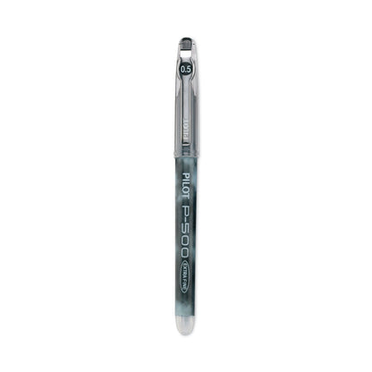 Pilot Precise P-500 Gel Pen, Stick, Extra-Fine 0.5 mm, Black Ink, Black Barrel, Dozen
