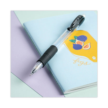 Pilot G2 Mechanical Pencil, 0.5 mm, HB (#2.5), Black Lead, Clear/Black Accents Barrel, Dozen