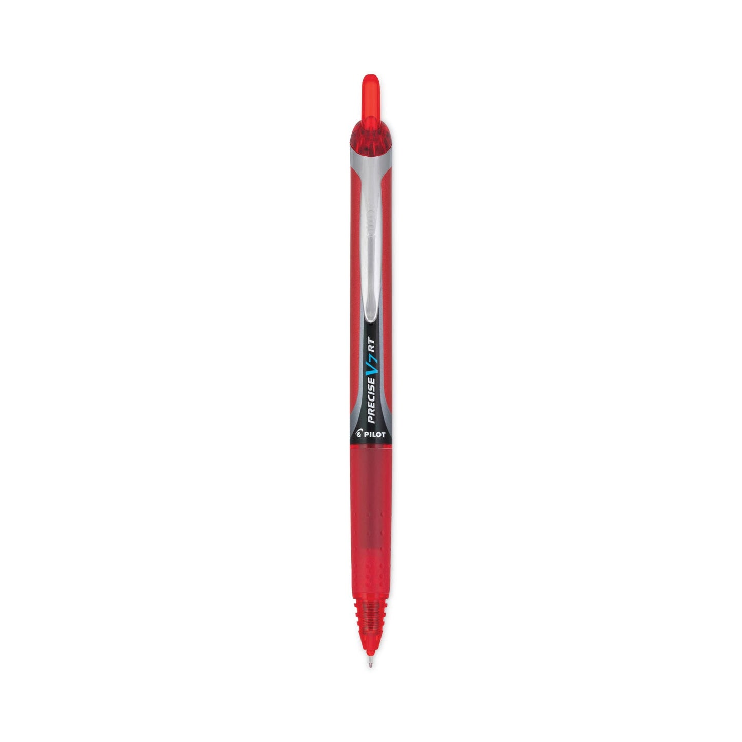 Pilot Precise V7RT Roller Ball Pen, Retractable, Fine 0.7 mm, Red Ink, Red Barrel