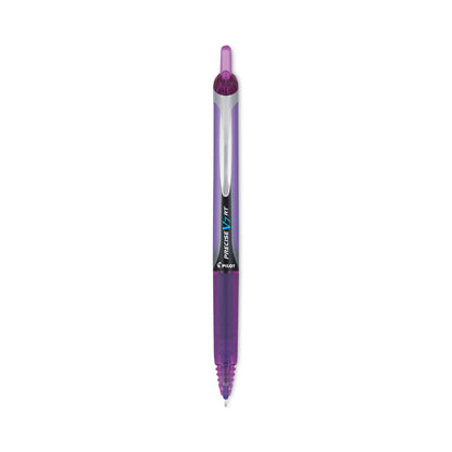 Pilot Precise V7RT Roller Ball Pen, Retractable, Fine 0.7 mm, Purple Ink, Purple Barrel