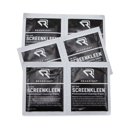 Read Right OneStep Screen Cleaner, 5 x 5, 24/Box
