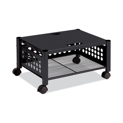 Vertiflex Underdesk Machine Stand, Metal, 2 Shelves, 90 lb Capacity, 21.5" x 17.88" x 11.5", Black