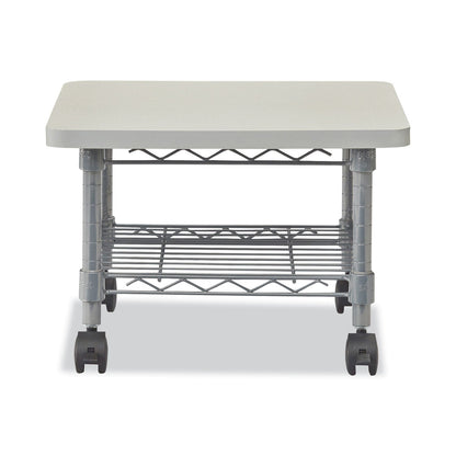 Safco Underdesk Printer/Fax Stand, Engineered Wood, 2 Shelves, 19" x 16" x 13.5", Gray