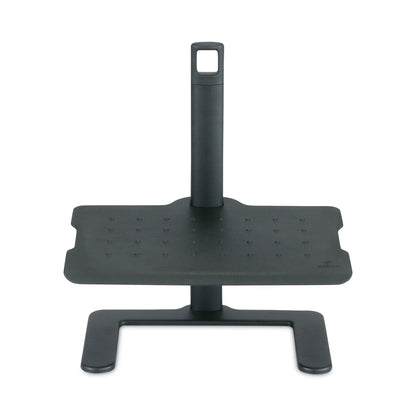 Safco Height-Adjustable Footrest, 20.5w x 14.5d x 3.5 to 21.5h, Black