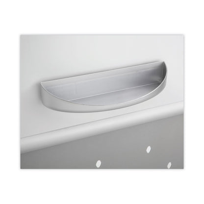 Safco Rumba Whiteboard Screen Accessories, Eraser Tray, 12.25 x 3.5 x 2.25, Magnetic Mount, Silver
