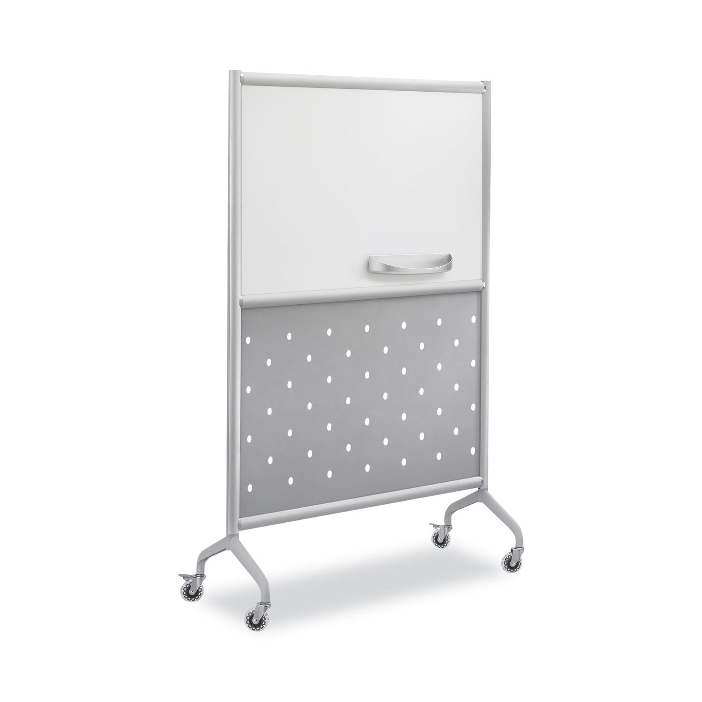 Safco Rumba Whiteboard Screen Accessories, Eraser Tray, 12.25 x 3.5 x 2.25, Magnetic Mount, Silver