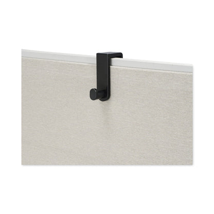 Safco Plastic Coat Hook, 1 Hook, 1 3/4 x 5 1/4 x 4, Black