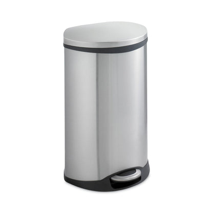 Safco Step-On Medical Receptacle, 12.5 gal, Stainless Steel
