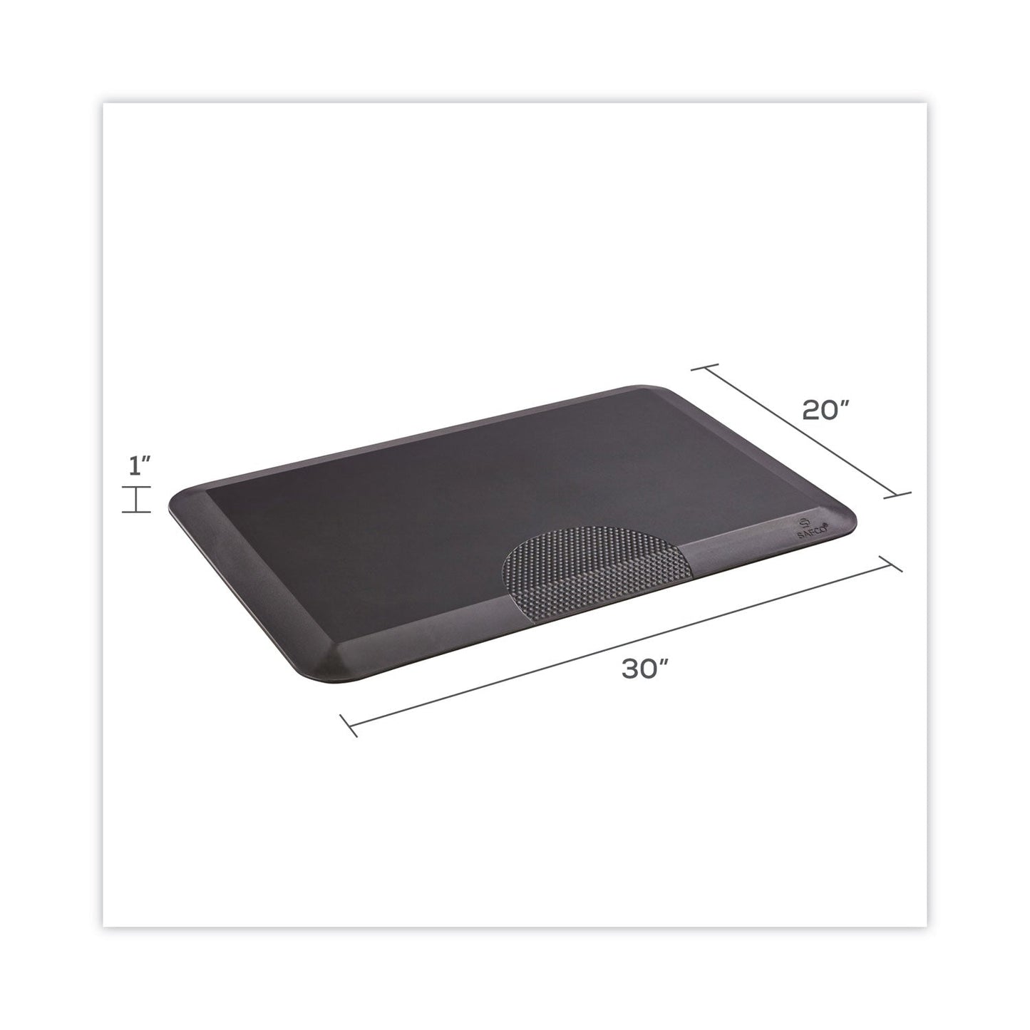 Safco Anti-Fatigue Mat, 20 x 30, Black