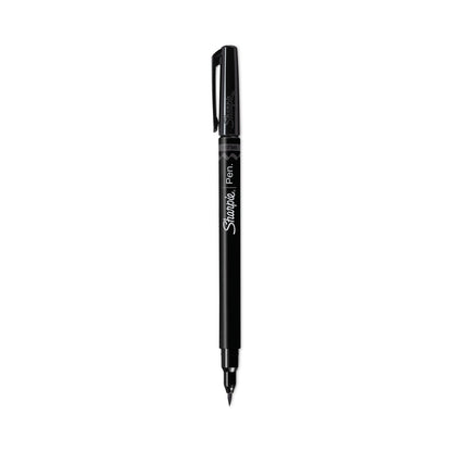 Sharpie Brush Tip Pens, Fine Brush Tip, Black, Dozen