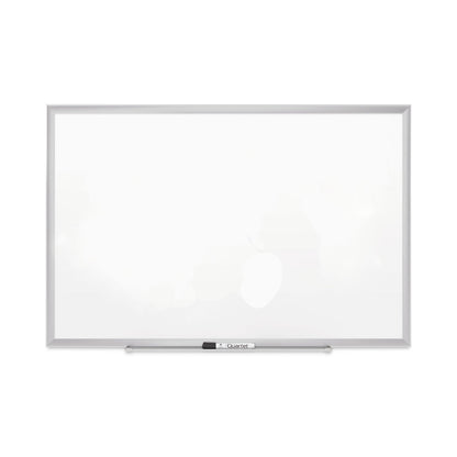 Quartet Classic Series Porcelain Magnetic Board, 48 x 36, White, Silver Alum. Frame