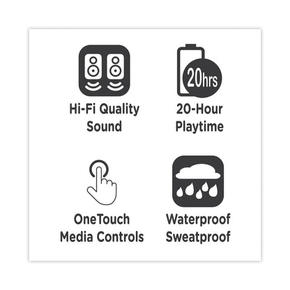 Morpheus 360 Spire True Wireless Earbuds Bluetooth In-Ear Headphones with Microphone, Dark Gray