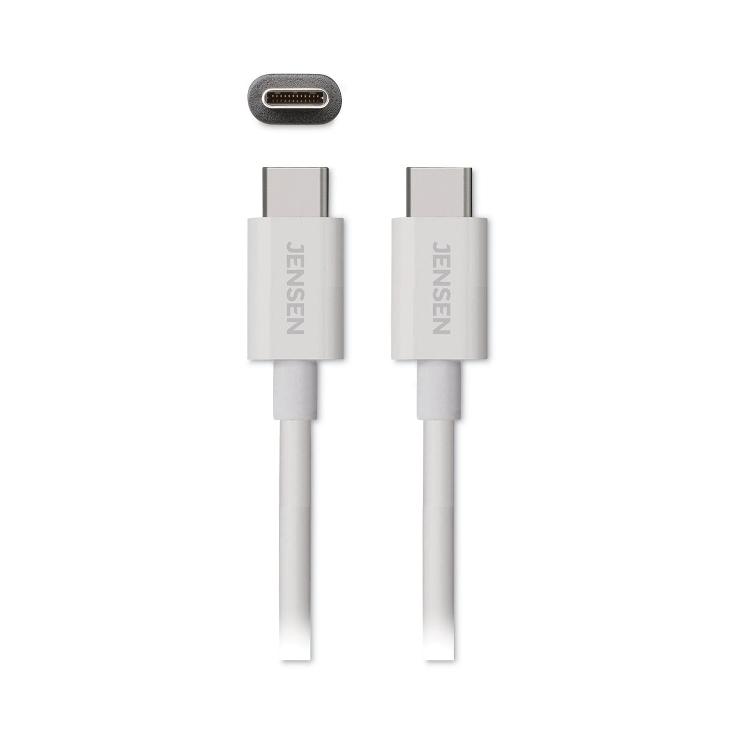 JENSEN USB-C 3.1 Type-C, 480 Mbps, 6 ft, White