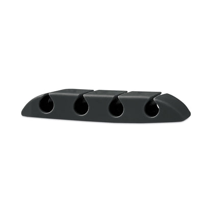 RCA Four Channel Cable Holder Black, 3" x 3", 3/Pack