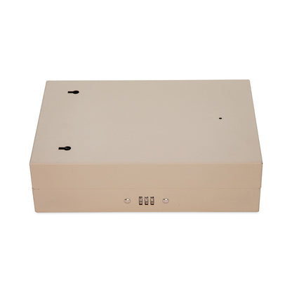 CONTROLTEK Combination Lockable Key Cabinet, 28-Key, Metal, Sand, 7.75 x 3.25 x 11.5