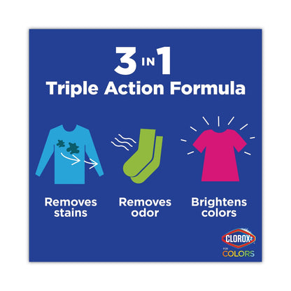 Clorox 2 Stain Remover and Color Booster, Regular, 33 oz Bottle, 6/Carton