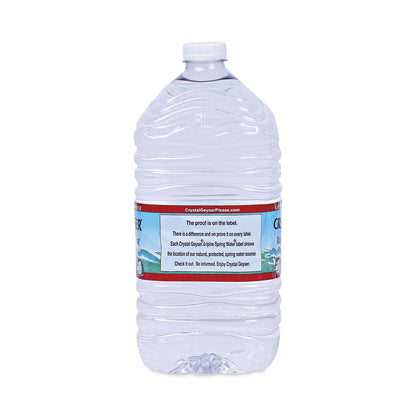 Crystal Geyser Alpine Spring Water, 1 Gal Bottle, 6/Case