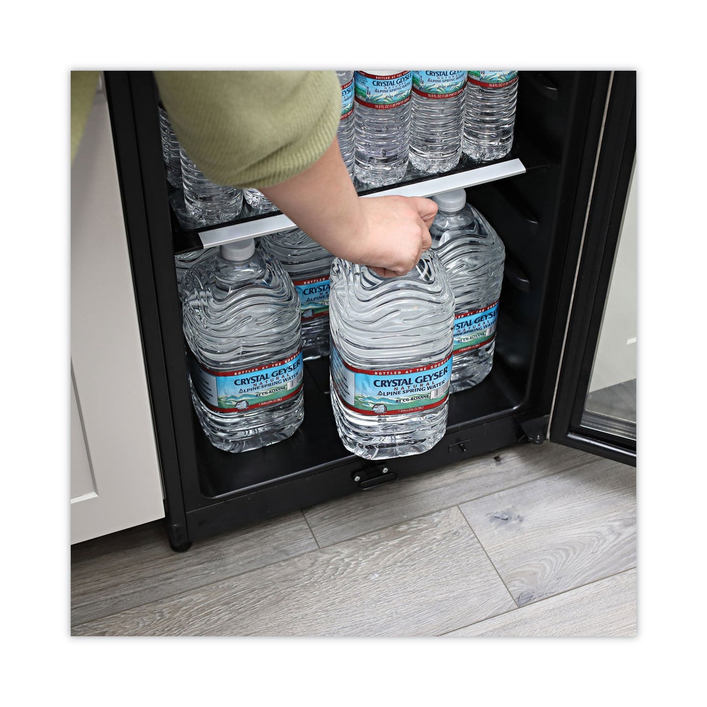 Crystal Geyser Alpine Spring Water, 1 Gal Bottle, 6/Case