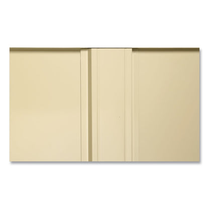 Tennsco Deluxe Combination Wardrobe/Storage Cabinet, 36w x 18d x 78h, Putty