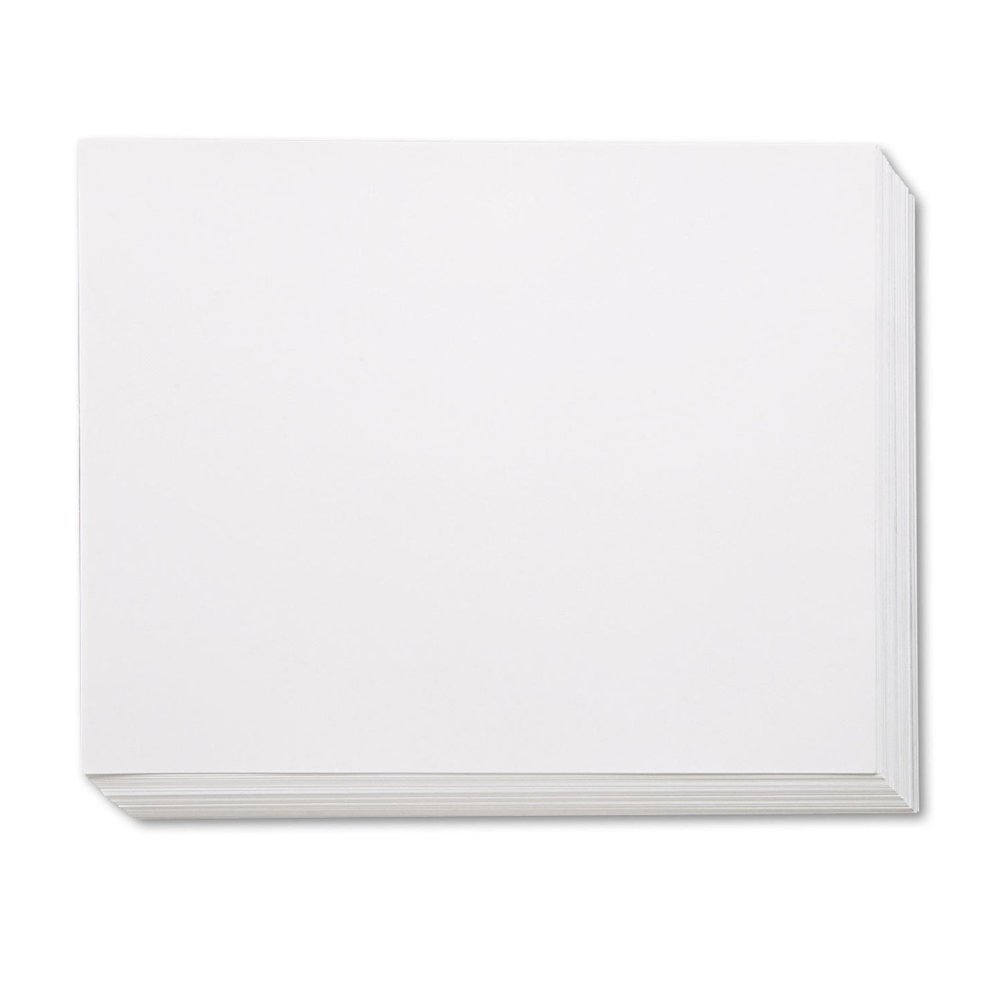 Pacon Four-Ply Railroad Board, 22 x 28, White, 100/Carton