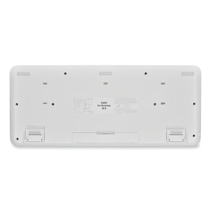 Logitech Signature MK650 Wireless Keyboard and Mouse Combo for Business, 2.4 GHz Frequency/32 ft Wireless Range, Off White