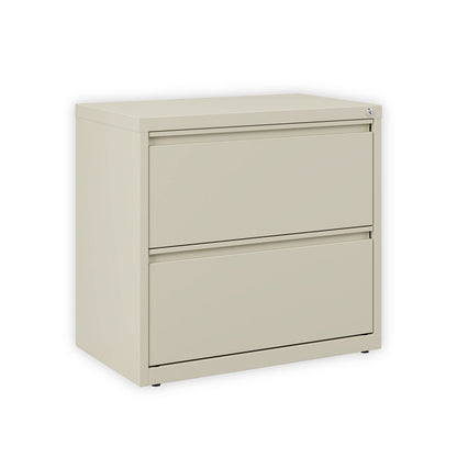 Alera Lateral File, 2 Legal/Letter-Size File Drawers, Putty, 30" x 18.63" x 28"