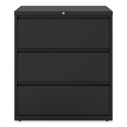 Alera Lateral File, 3 Legal/Letter/A4/A5-Size File Drawers, Black, 36" x 18.63" x 40.25"